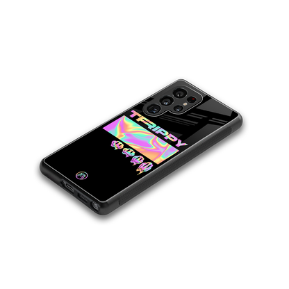 trippy trippy back phone cover | glass case for samsung galaxy s25 ultra