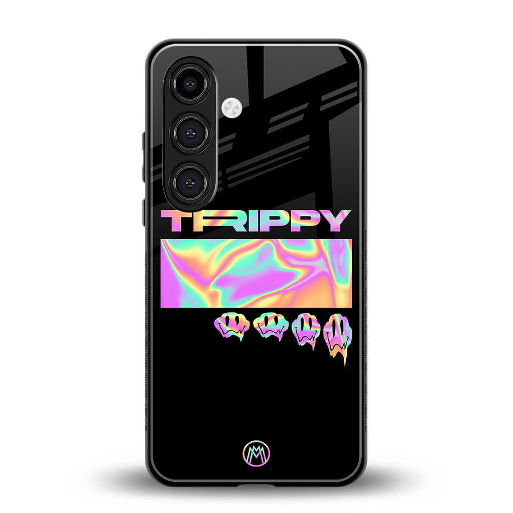 trippy trippy back phone cover | glass case for samsung galaxy s25