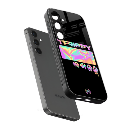 trippy trippy back phone cover | glass case for samsung galaxy s24 plus