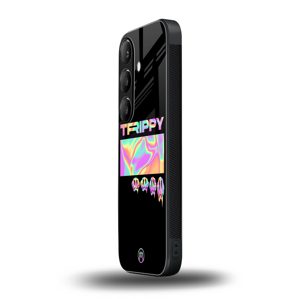 trippy trippy back phone cover | glass case for samsung galaxy s24 fe
