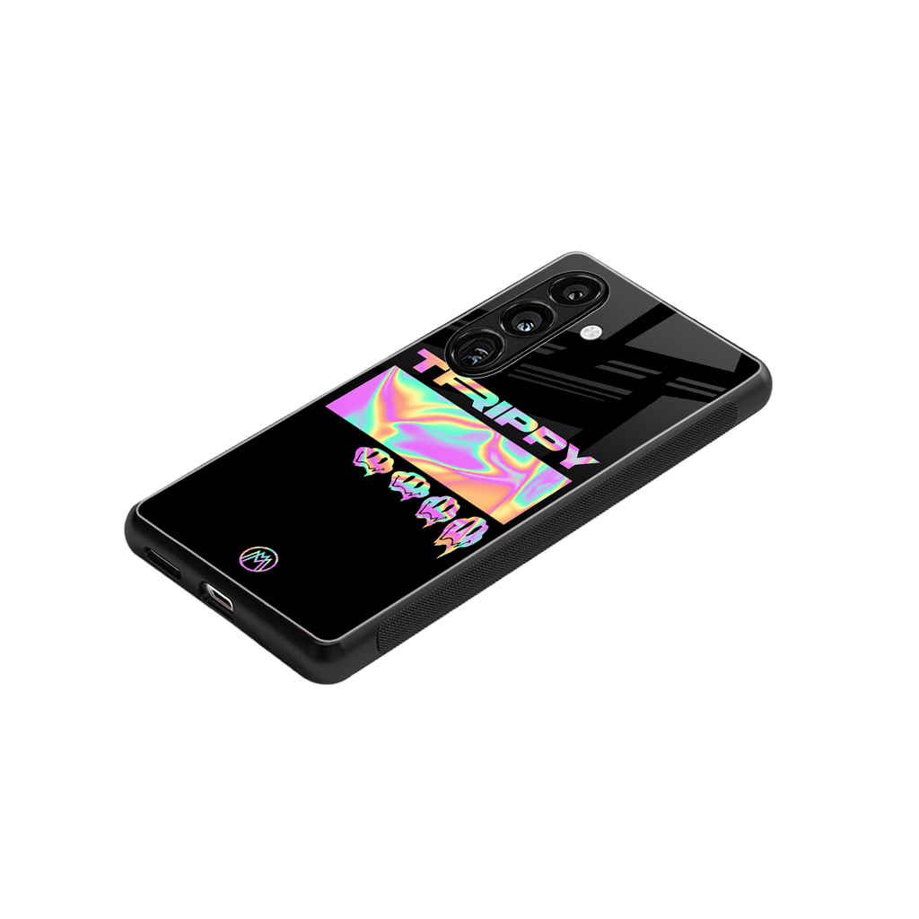trippy trippy back phone cover | glass case for samsung galaxy s24 fe