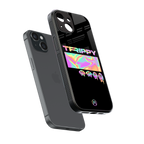 trippy trippy back phone cover | glass case for iphone 15