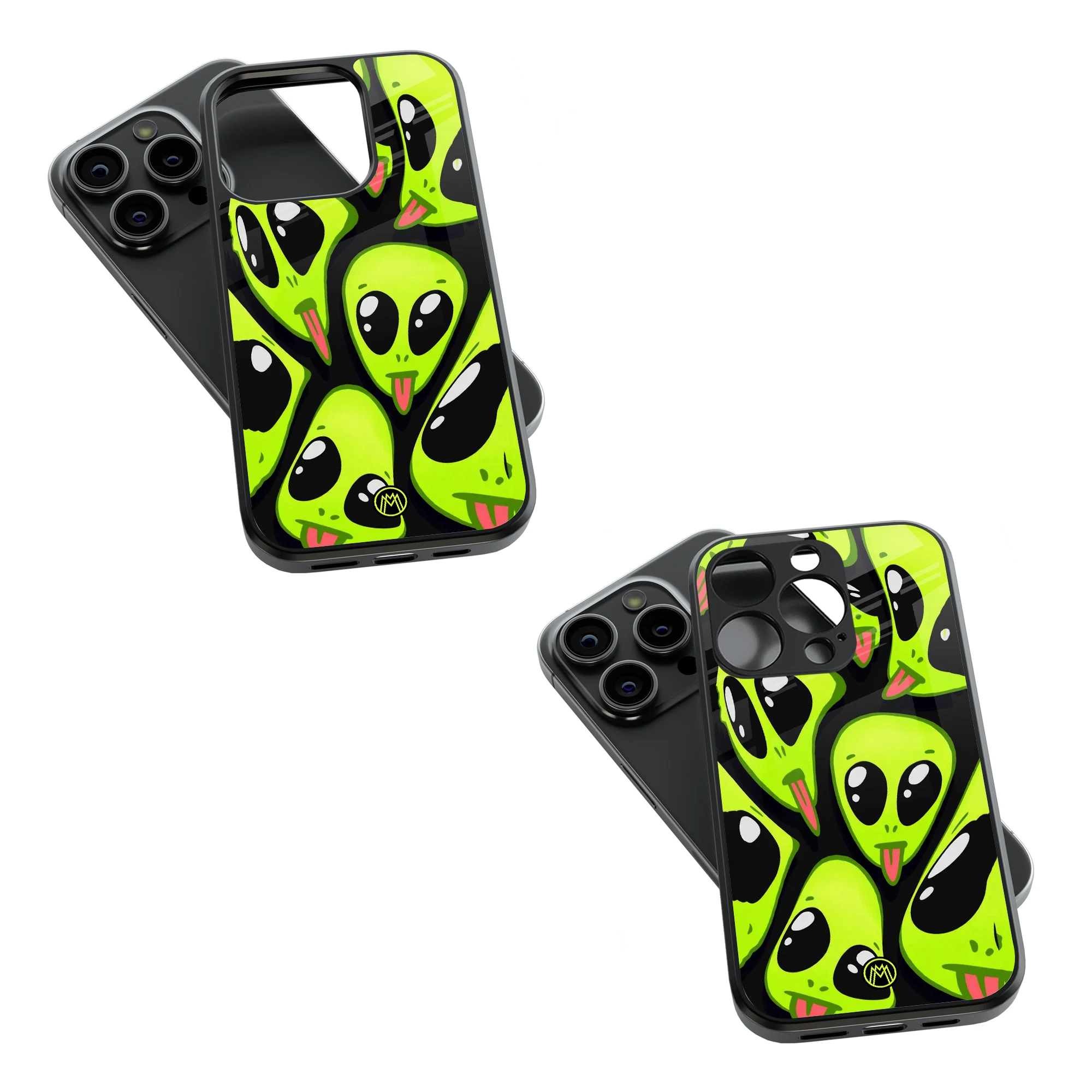 Trendy Glass Back Mobile Case for iPhone, Samsung, Redmi, OnePlus, Google Pixel, Motorola