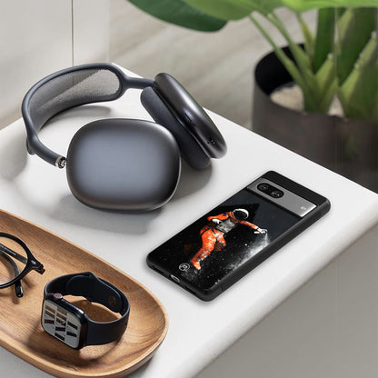 trippy astronaut back phone cover | glass case for Google Pixel 8