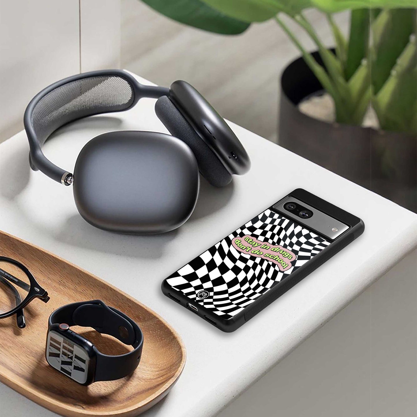 trippy high life back phone cover | glass case for oneplus nord 4