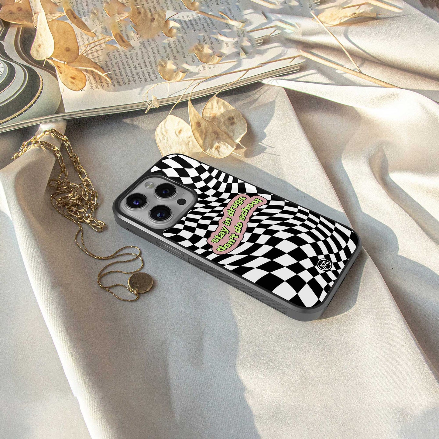 trippy high life back phone cover | glass case for samsung galaxy s24 ultra