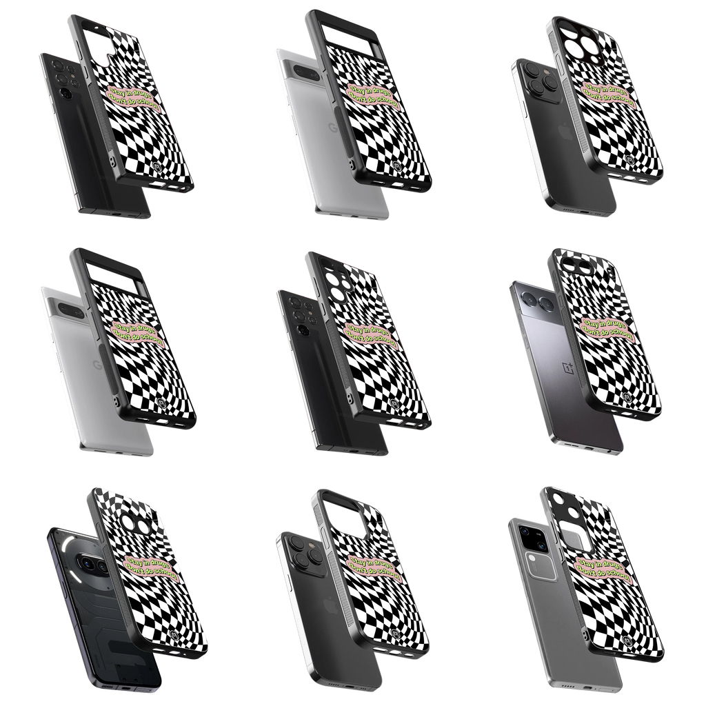 Durable Glass Back Mobile Case for iPhone, Samsung, OnePlus, Google Pixel, Redmi, Vivo, Oppo