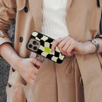 trippy pastel checks back phone cover | glass case for nothing phone 1