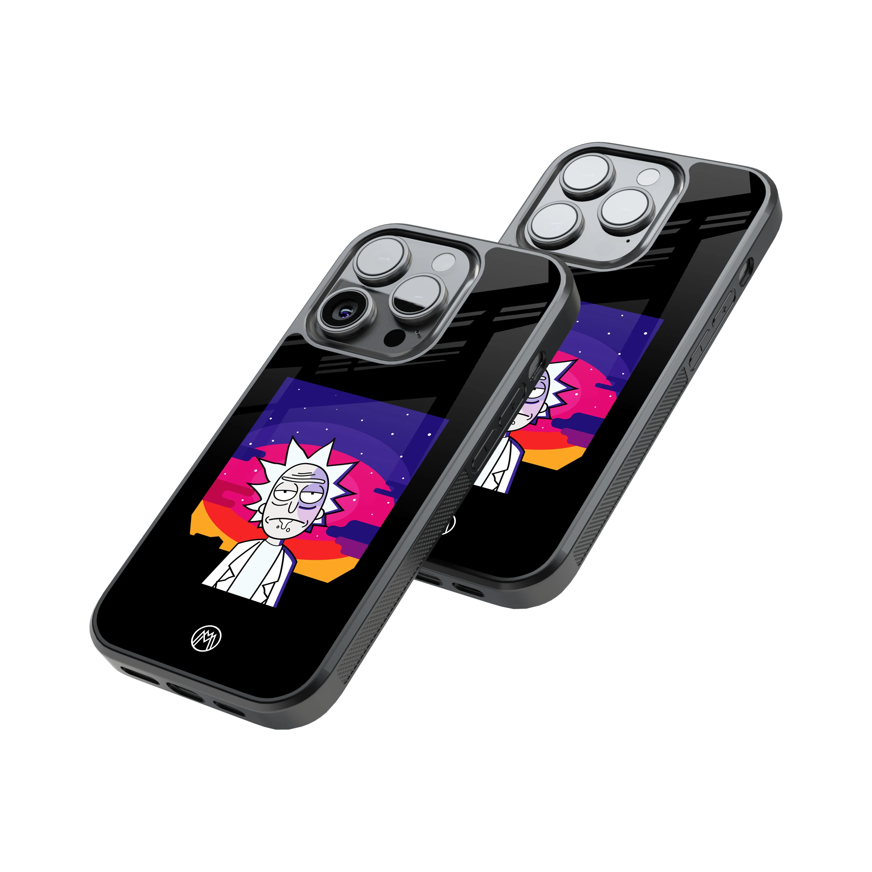 Protective Glass Back Phone Case Compatible with iPhone, Samsung, OnePlus, Pixel & More