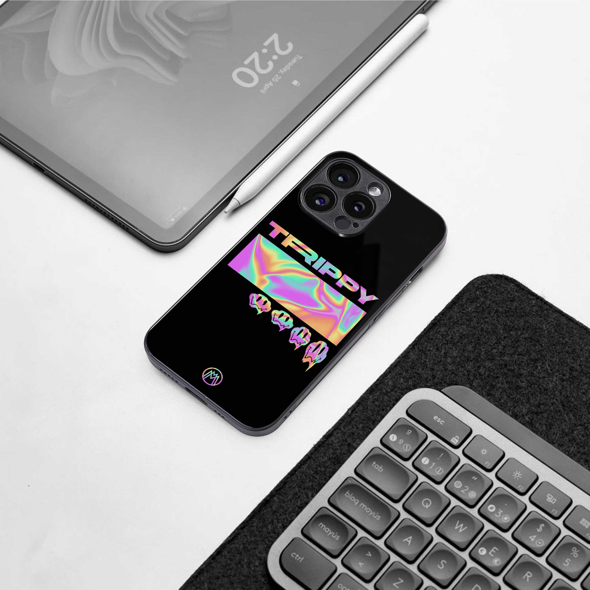 trippy trippy back phone cover | glass case for samsung galaxy s24 ultra