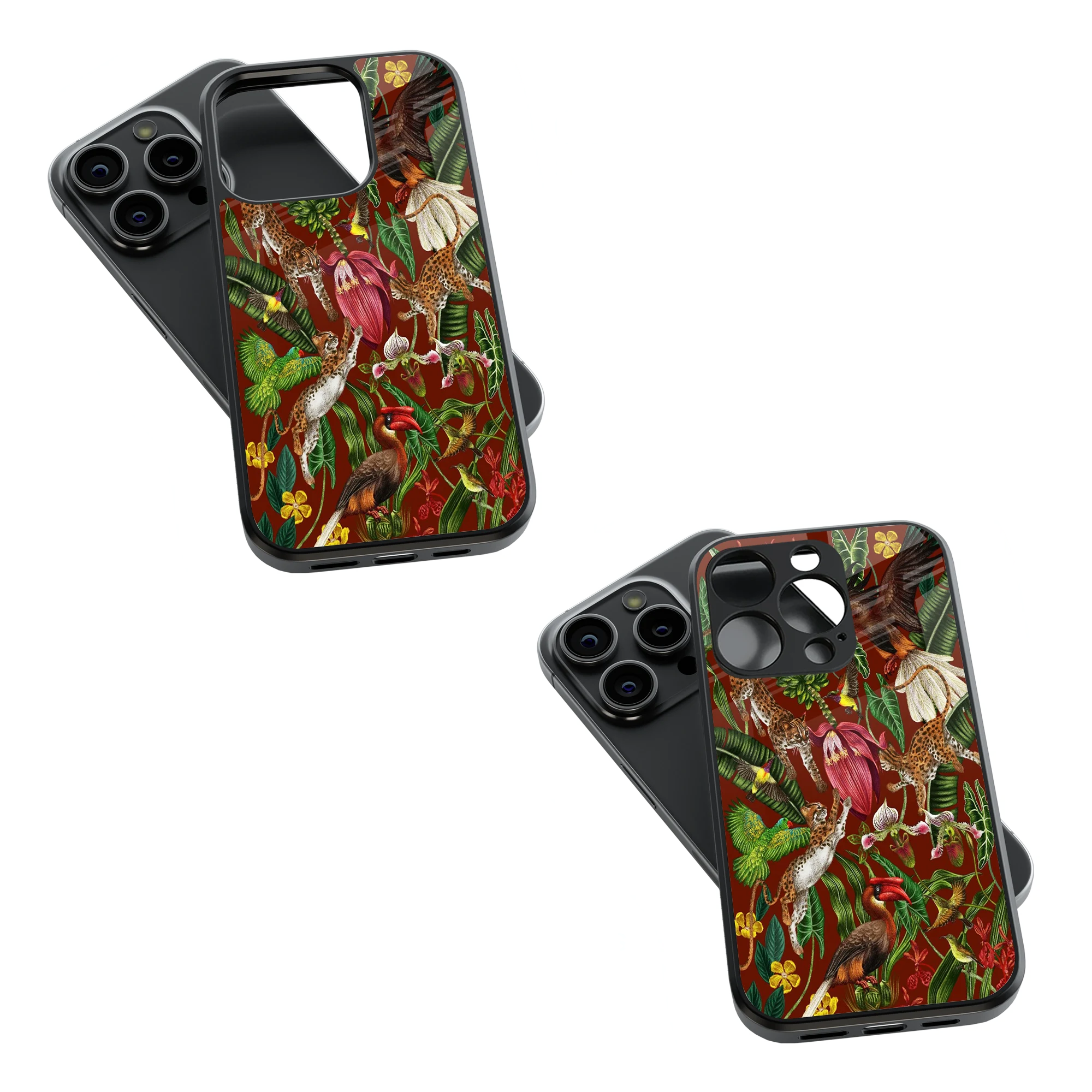 Trendy Glass Back Mobile Case for iPhone, Samsung, Redmi, OnePlus, Google Pixel, Motorola
