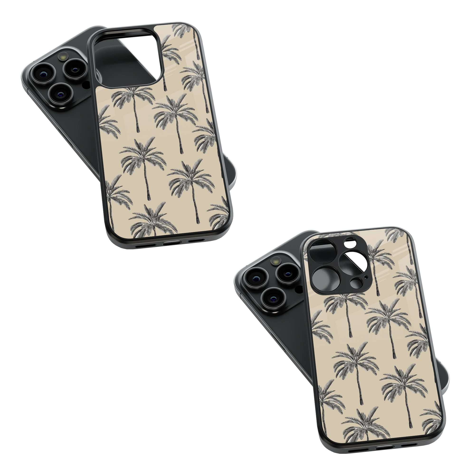 Trendy Glass Back Mobile Case for iPhone, Samsung, Redmi, OnePlus, Google Pixel, Motorola