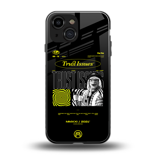 trust issues back phone cover | glass case for iphone 13 mini