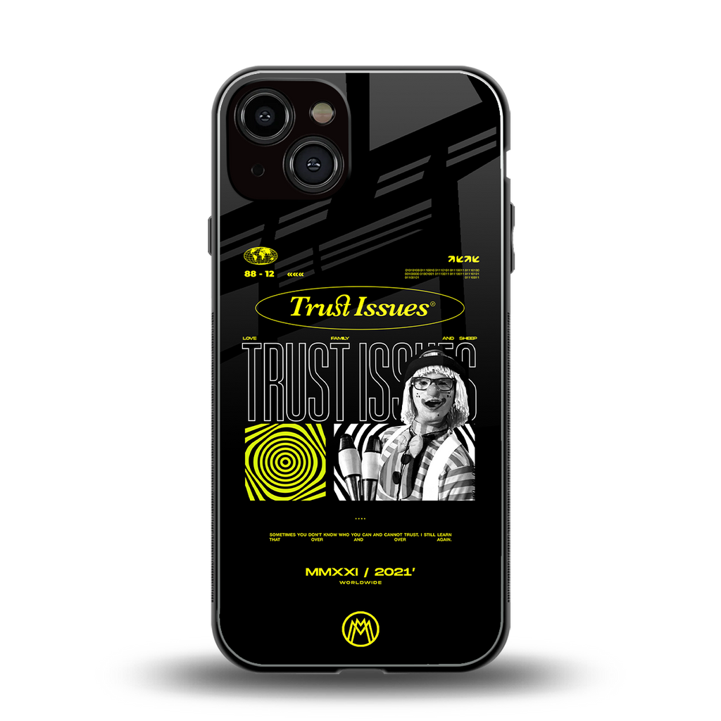 trust issues back phone cover | glass case for iphone 13