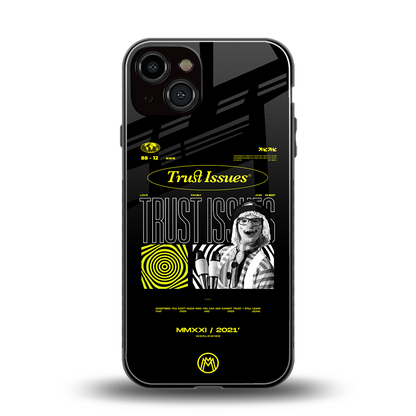 trust issues back phone cover | glass case for iphone 13