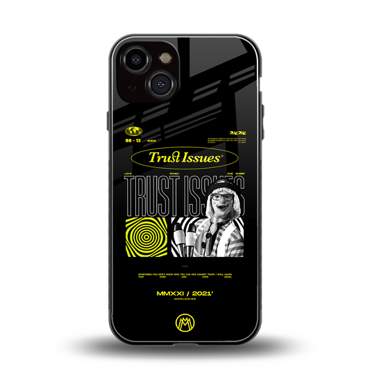 trust issues back phone cover | glass case for iphone 13