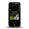 trust issues back phone cover | glass case for iphone 15 plus