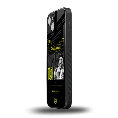 trust issues back phone cover | glass case for iphone 14