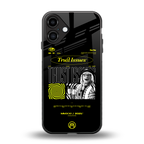 trust issues back phone cover | glass case for iphone 16 plus