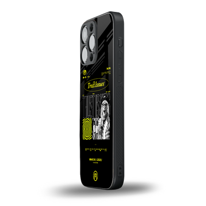 trust issues back phone cover | glass case for iphone 16 pro max
