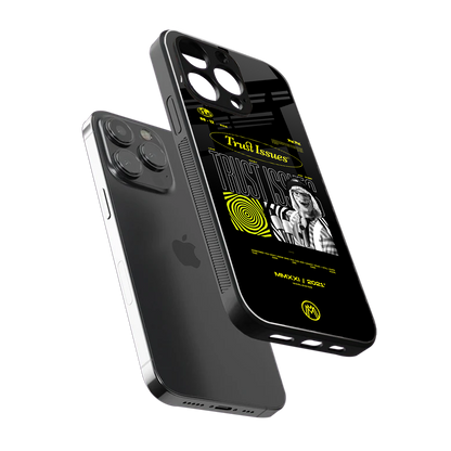 trust issues back phone cover | glass case for iphone 16 pro