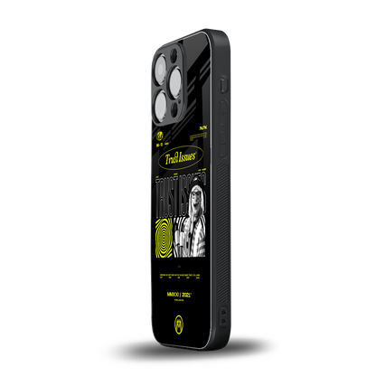 trust issues back phone cover | glass case for iphone 16 pro