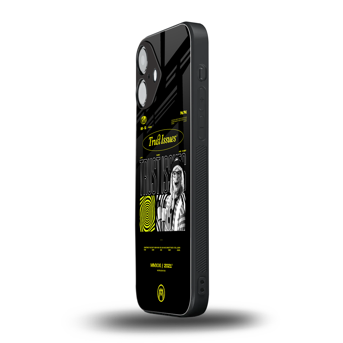 trust issues back phone cover | glass case for iphone 16