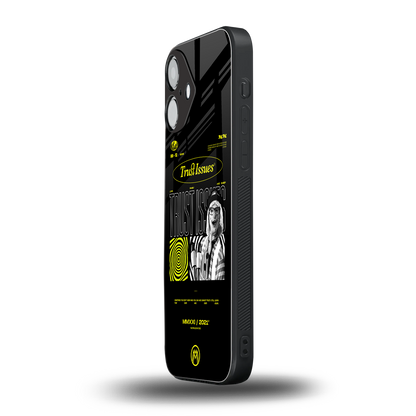 trust issues back phone cover | glass case for iphone 16