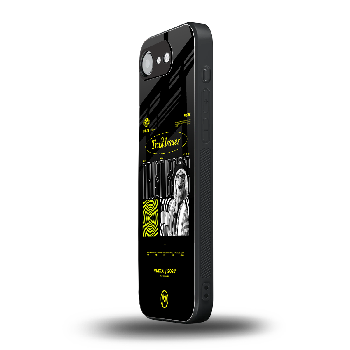 trust issues back phone cover | glass case for iphone 16e