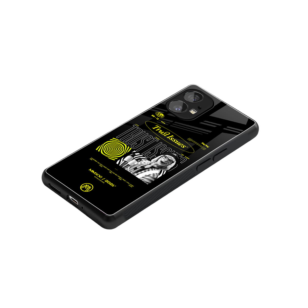 trust issues back phone cover | glass case for nothing phone 1