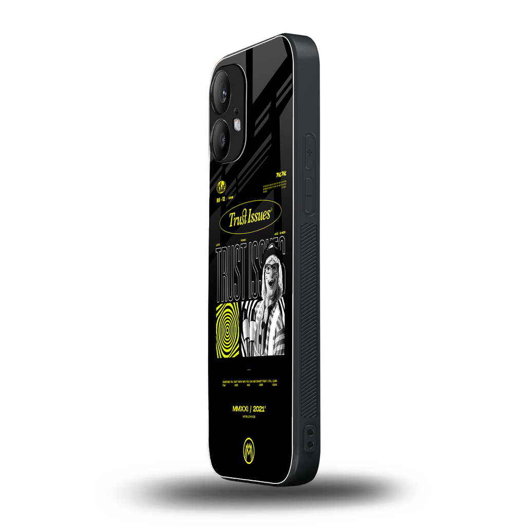 trust issues back phone cover | glass case for nothing phone 2