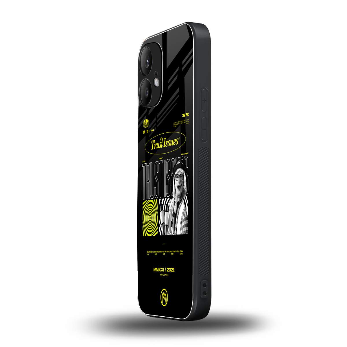 trust issues back phone cover | glass case for nothing phone 2