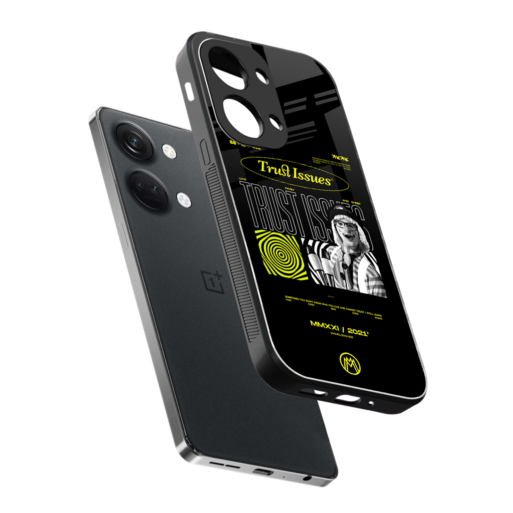 trust issues back phone cover | glass case for oneplus nord 3