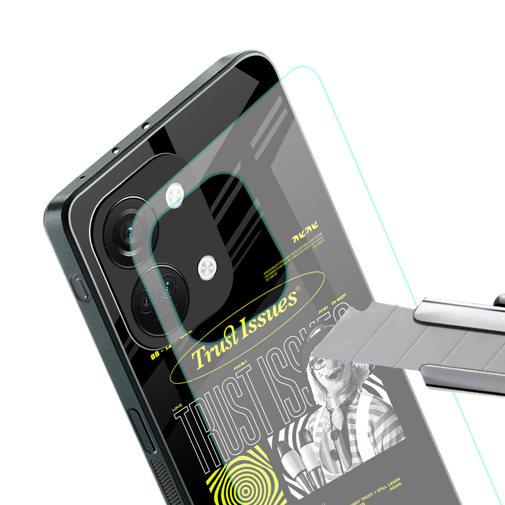 trust issues back phone cover | glass case for oneplus nord 3