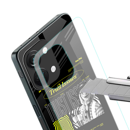trust issues back phone cover | glass case for oneplus nord 3