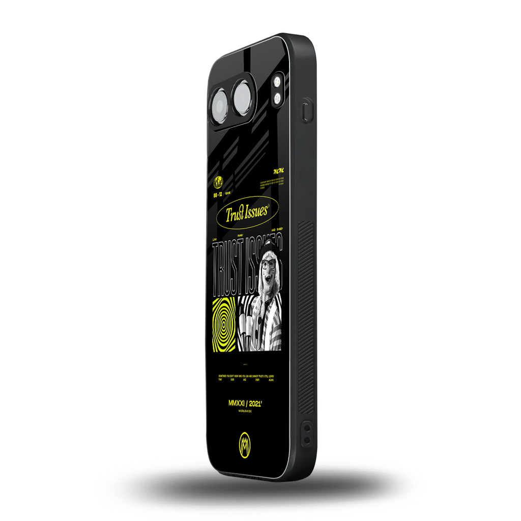 trust issues back phone cover | glass case for oneplus nord 4