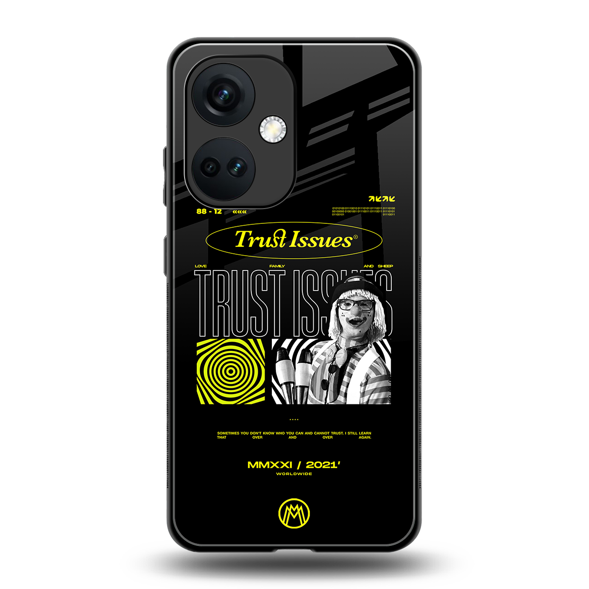 trust issues back phone cover | glass case for oneplus nord ce 3