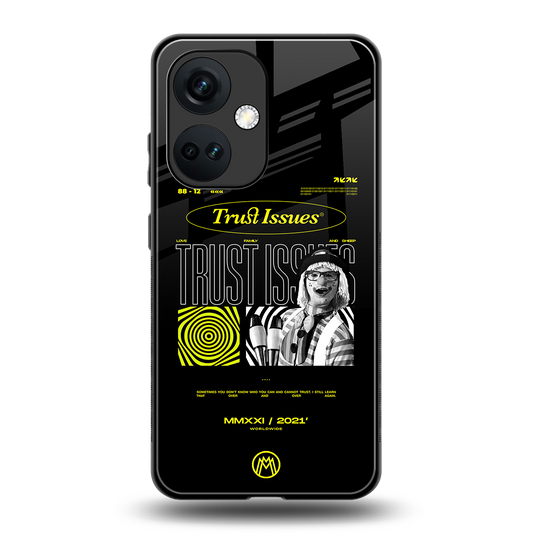 trust issues back phone cover | glass case for oneplus nord ce 3