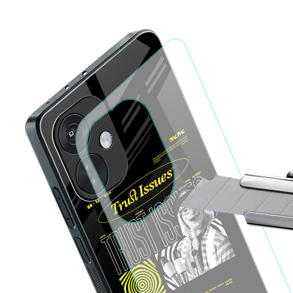 trust issues back phone cover | glass case for oneplus nord ce 3