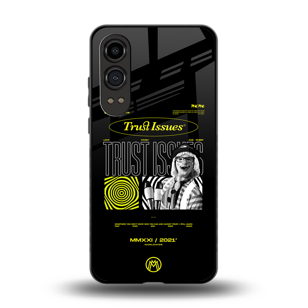 trust issues back phone cover | glass case for oneplus nord ce 4 lite