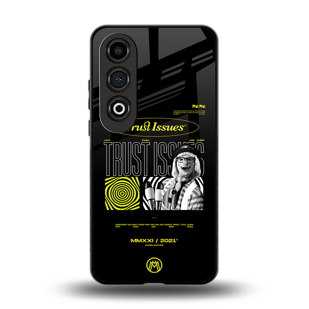 trust issues back phone cover | glass case for oneplus nord ce 4