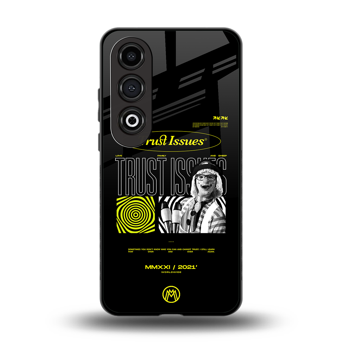 trust issues back phone cover | glass case for oneplus nord ce 4