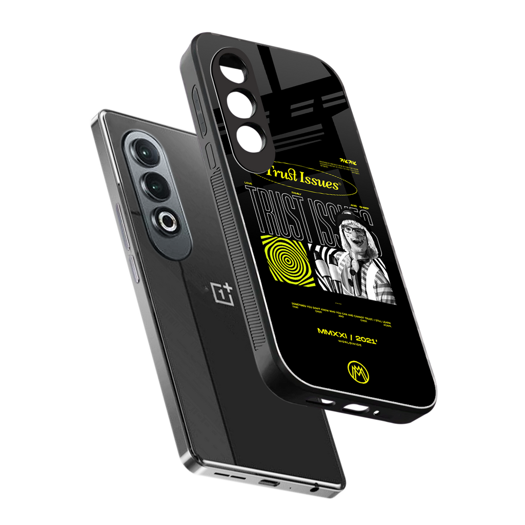 trust issues back phone cover | glass case for oneplus nord ce 4