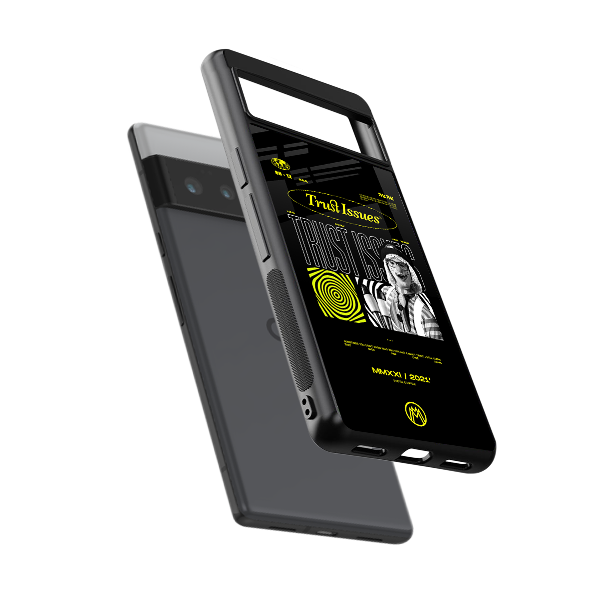trust issues back phone cover | glass case for google pixel 6 pro