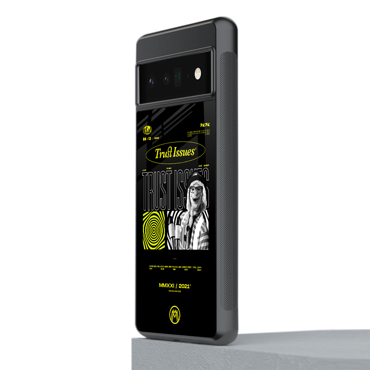 trust issues back phone cover | glass case for google pixel 6 pro