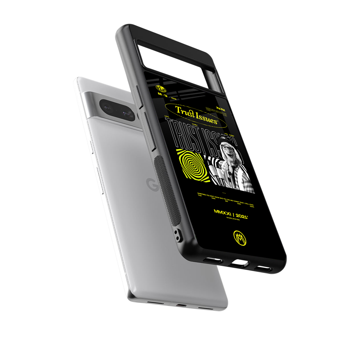 trust issues back phone cover | glass case for google pixel 7 pro
