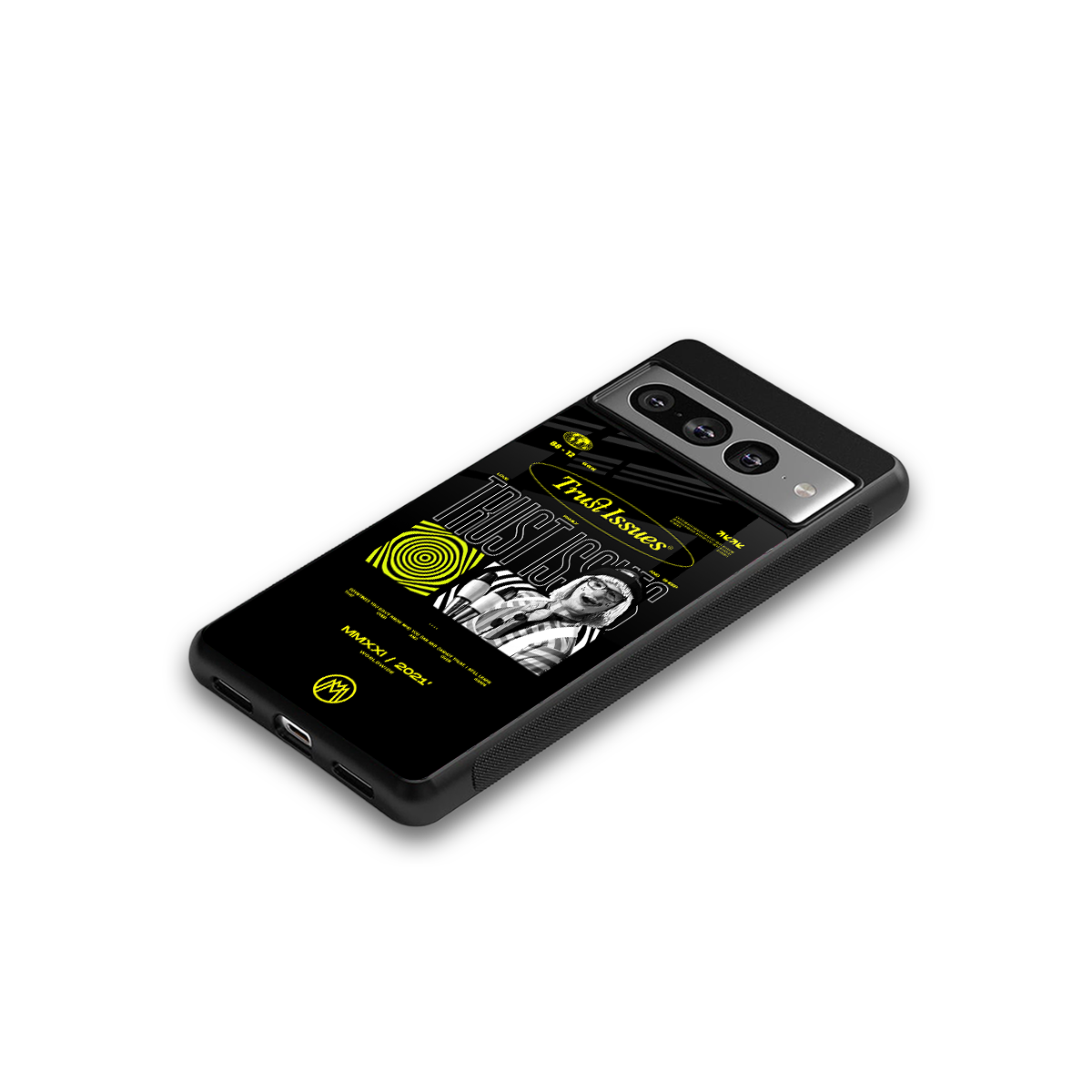 trust issues back phone cover | glass case for google pixel 7 pro
