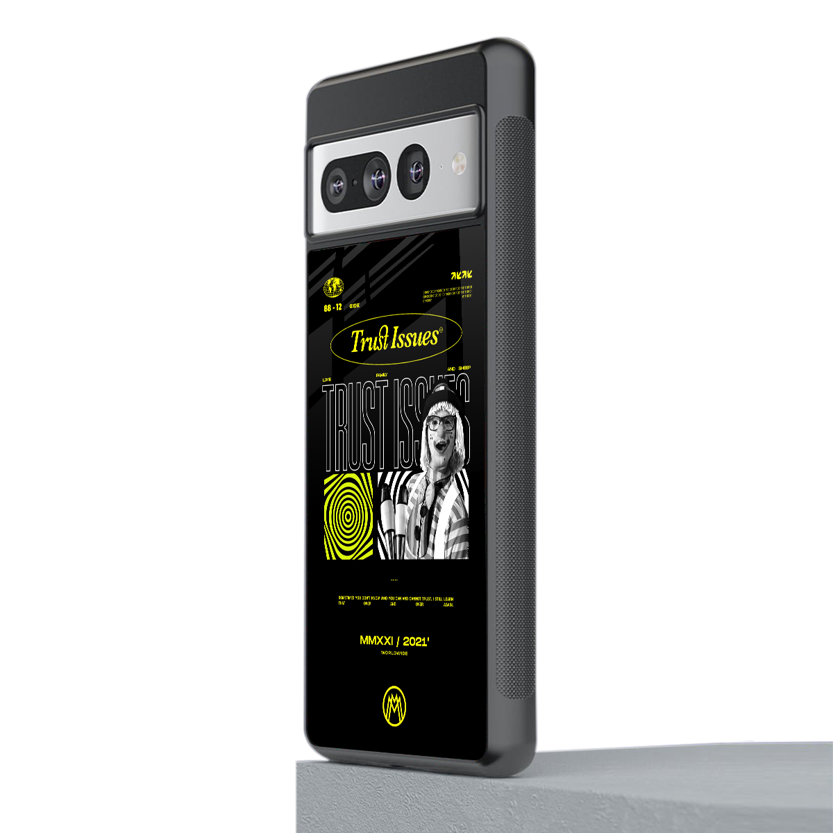 trust issues back phone cover | glass case for google pixel 7 pro