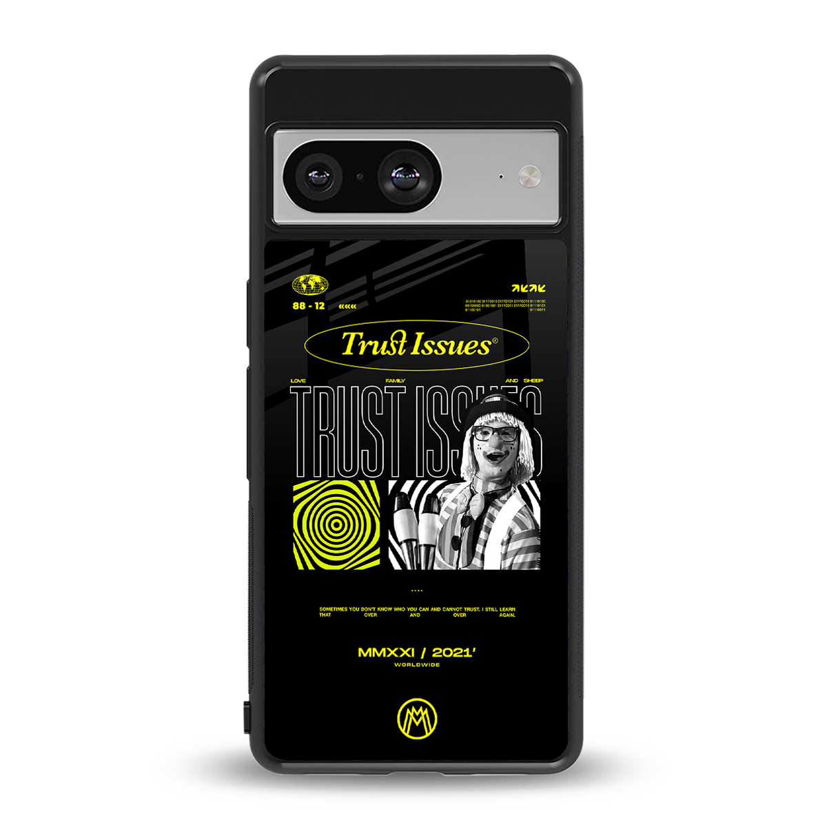 trust issues back phone cover | glass case for Google Pixel 8
