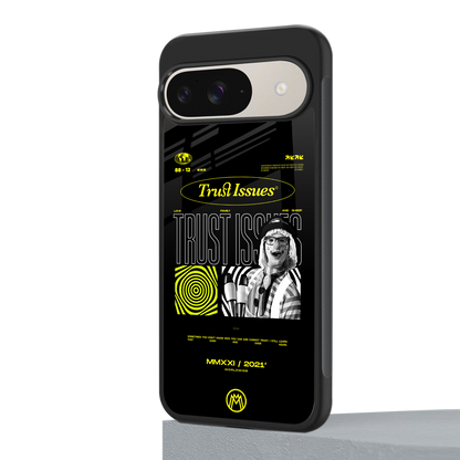 trust issues back phone cover | glass case for google pixel 9